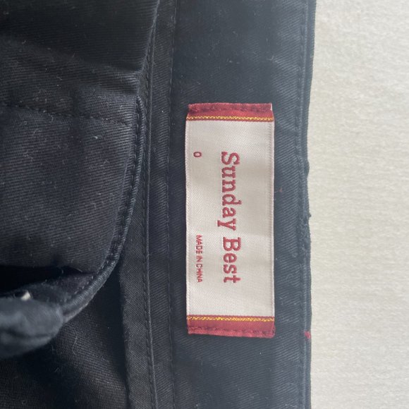 Aritzia Sunday Best Black Canva Short - Picture 3 of 4